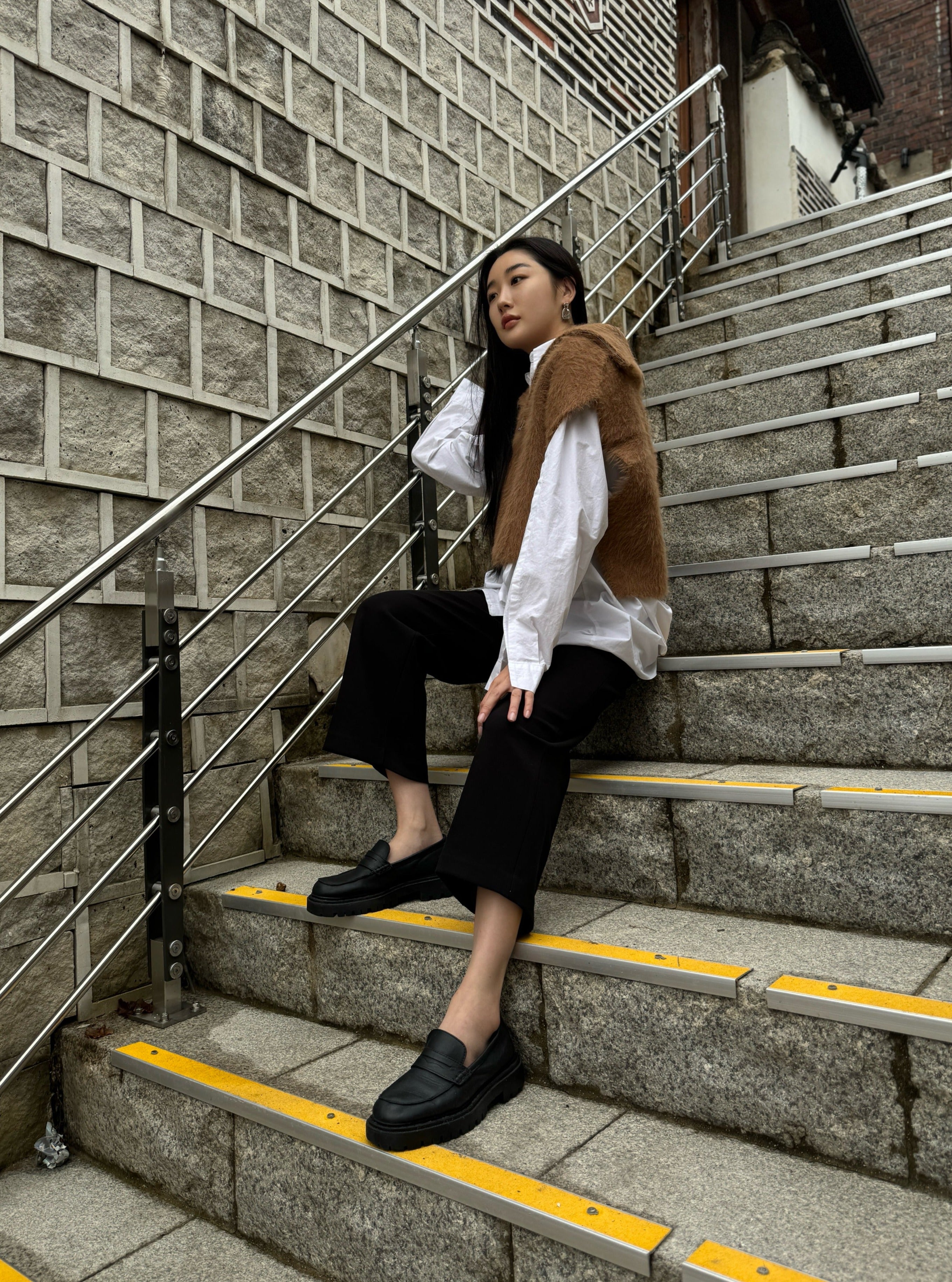 Angora Inspired Sleeveless Vest