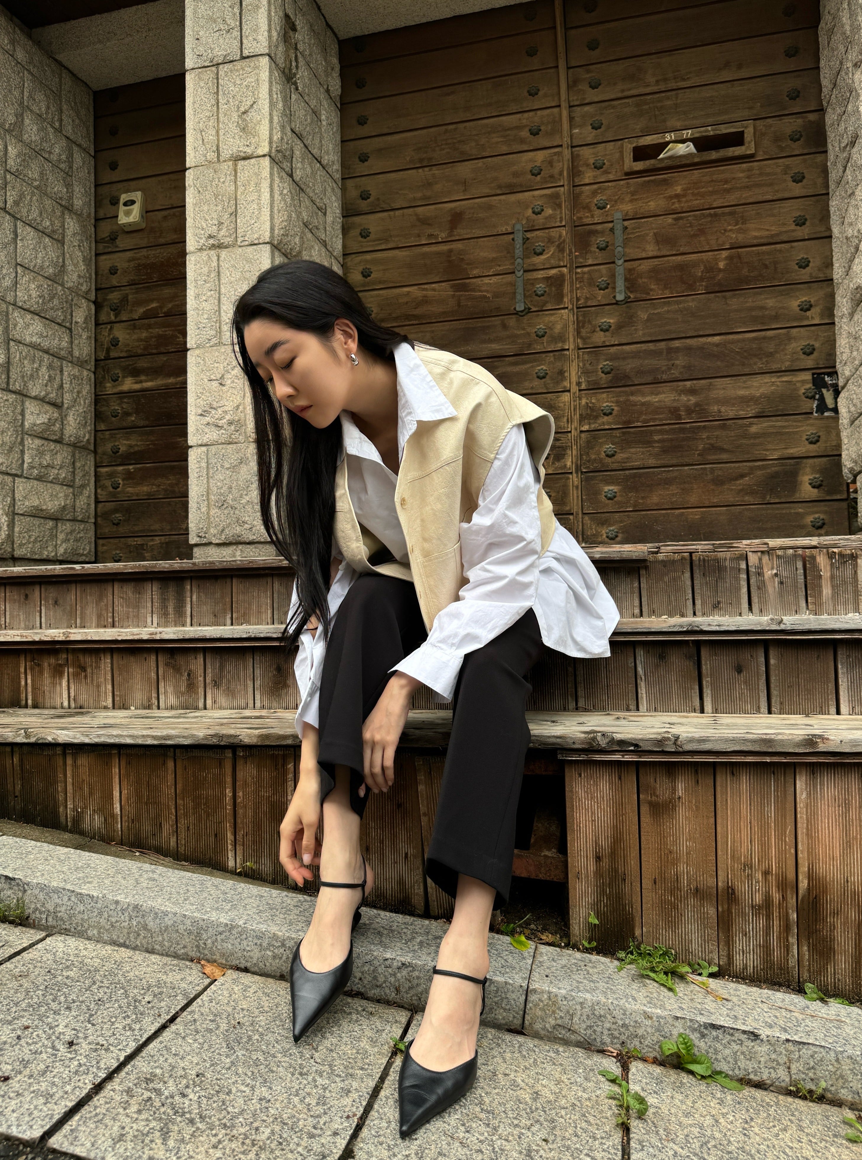 Cropped Pocket Vest