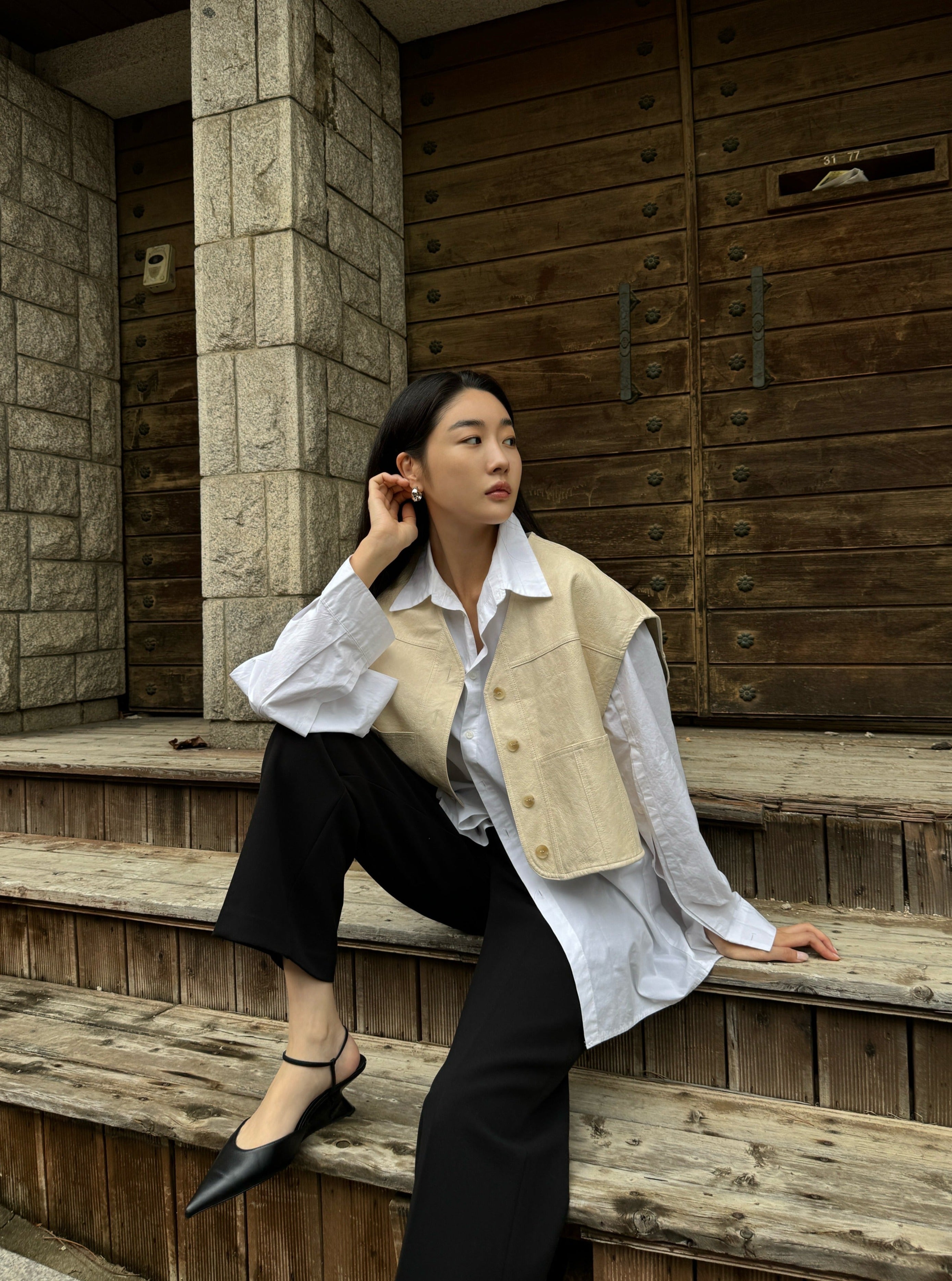 Cropped Pocket Vest