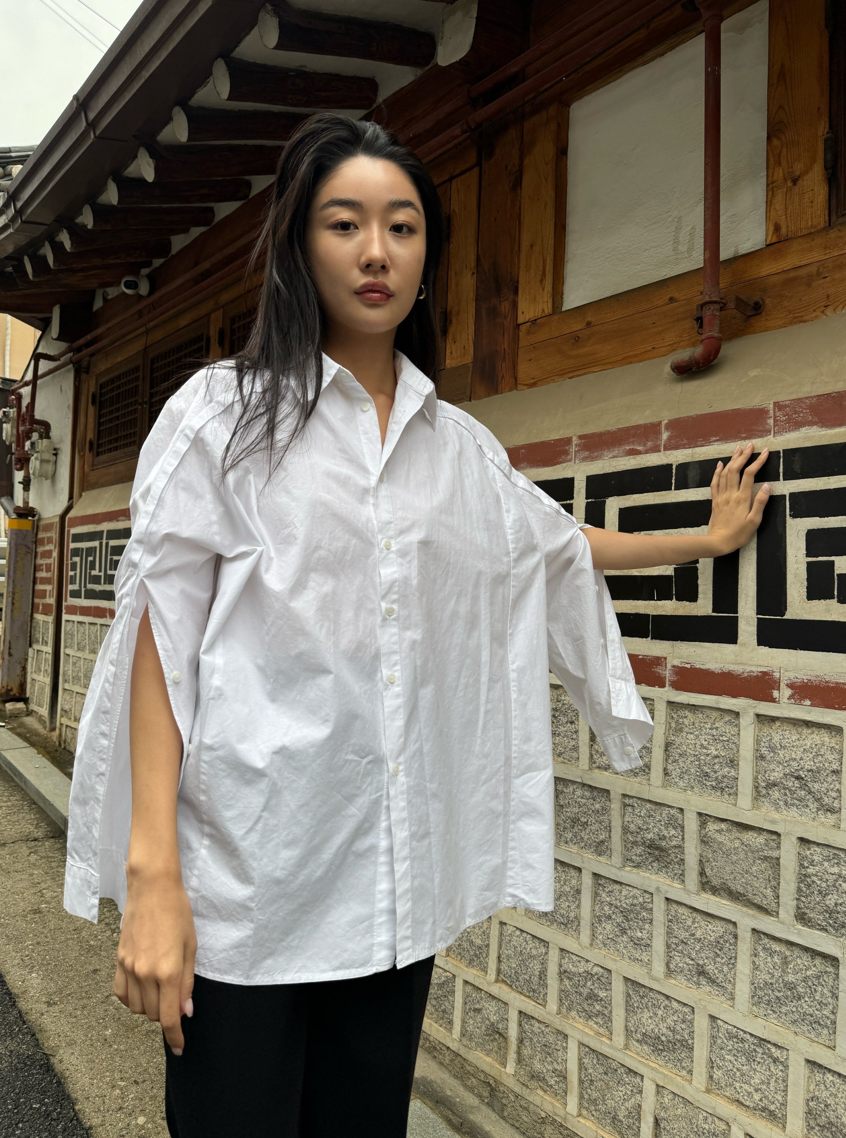 Milan Button Down Cape Shirt
