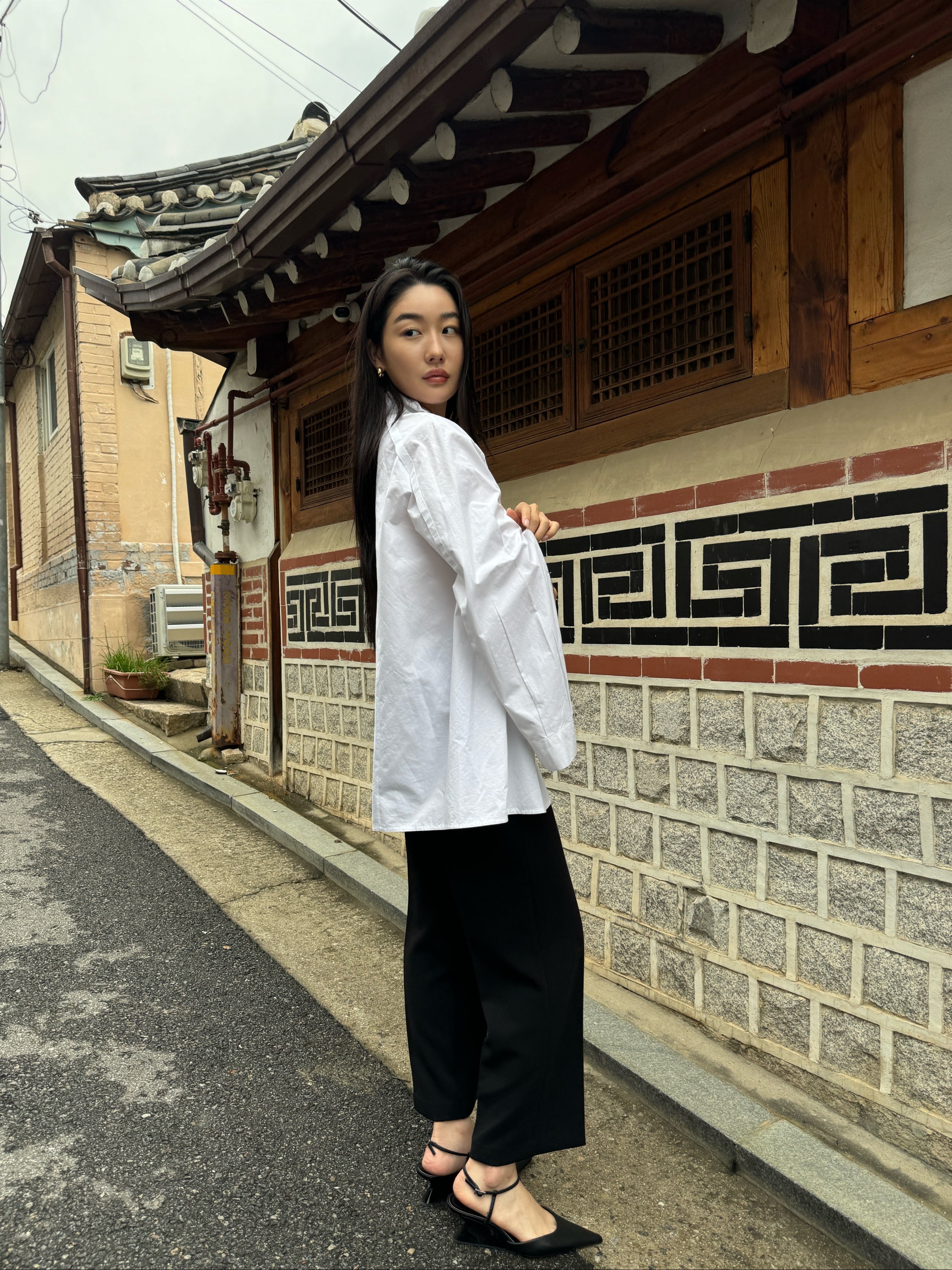 Milan Button Down Cape Shirt