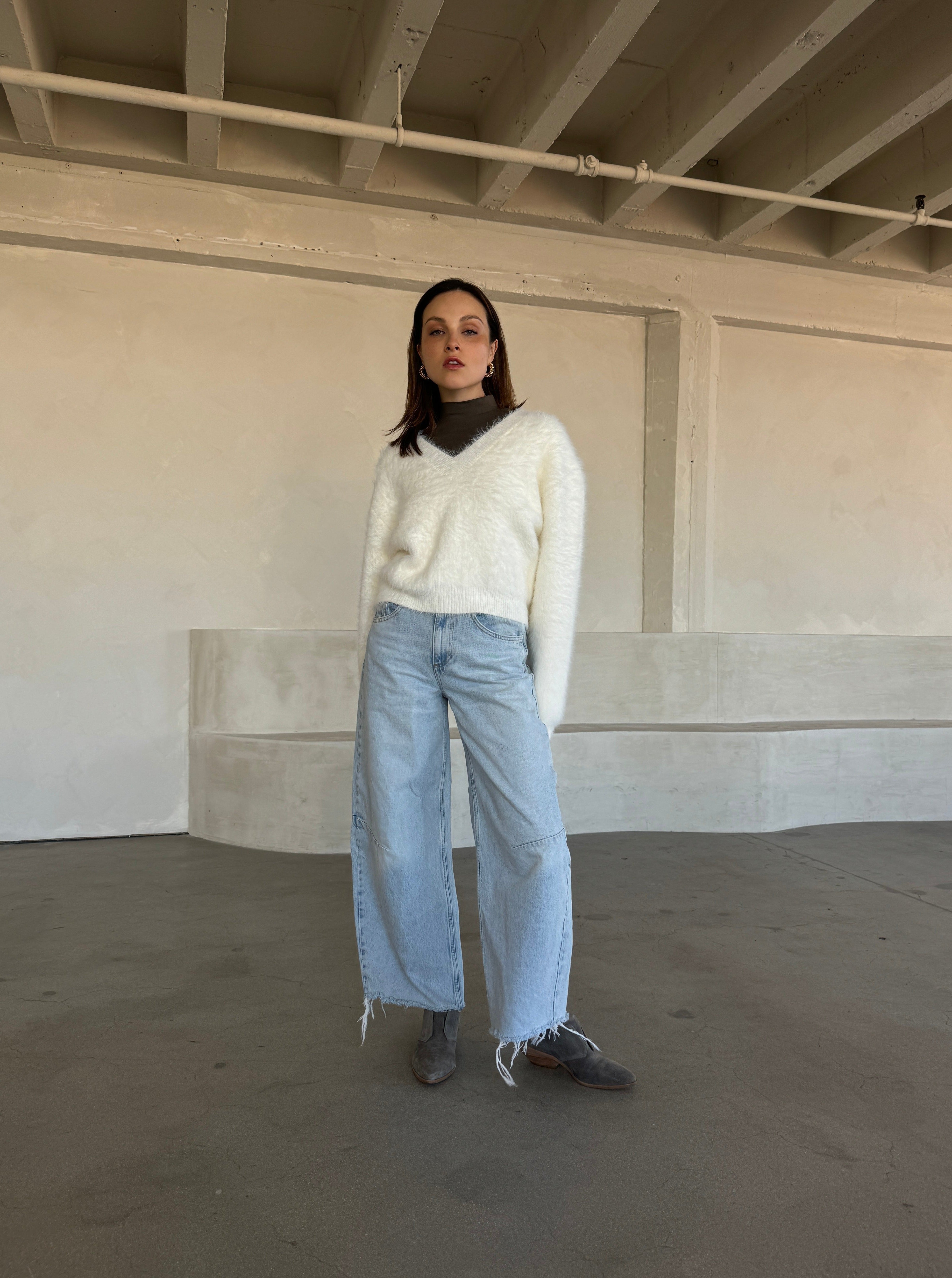 Angora Inspired Tieback Sweater