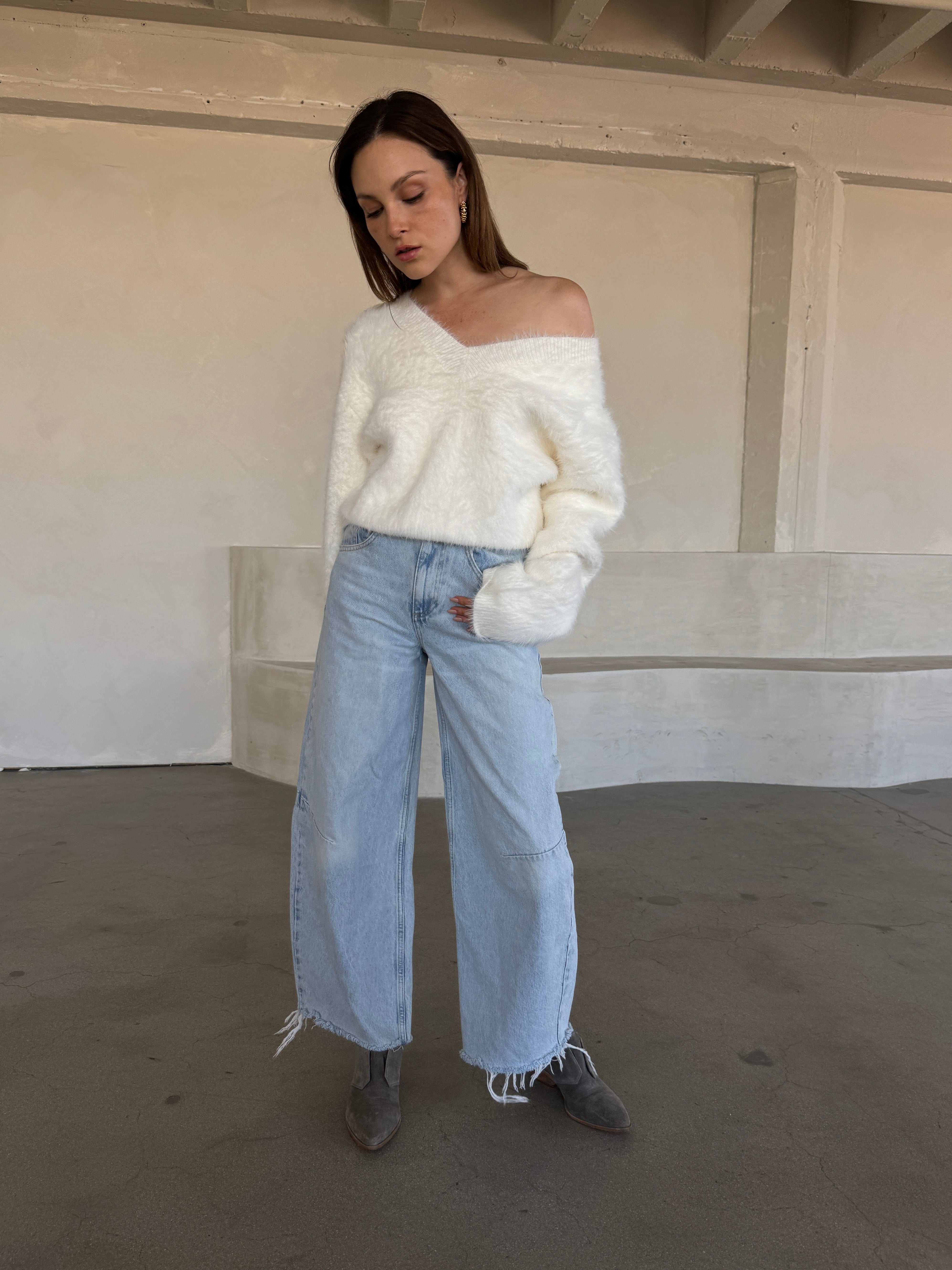Angora Inspired Tieback Sweater