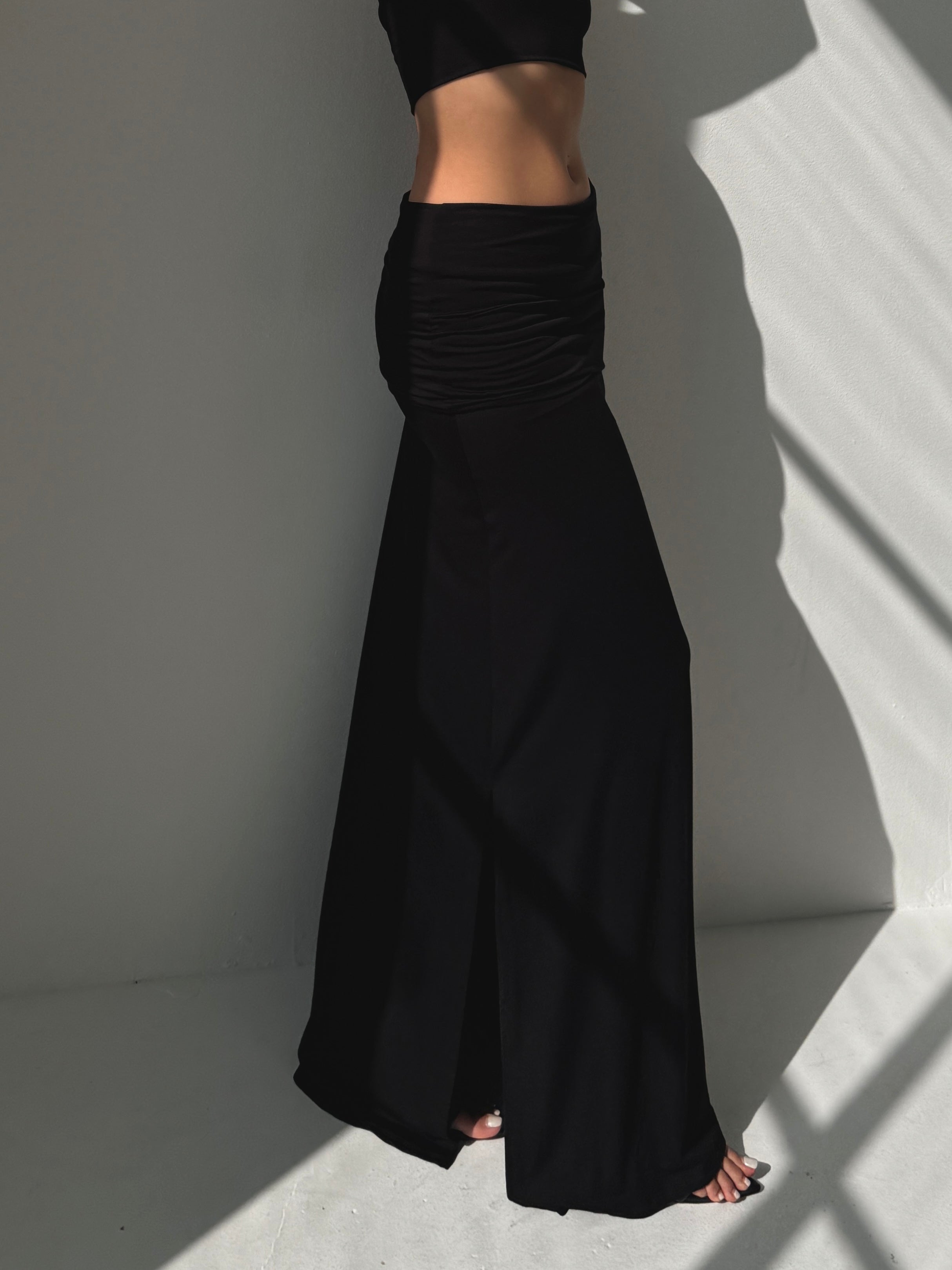 Fold Over Maxi Skirt