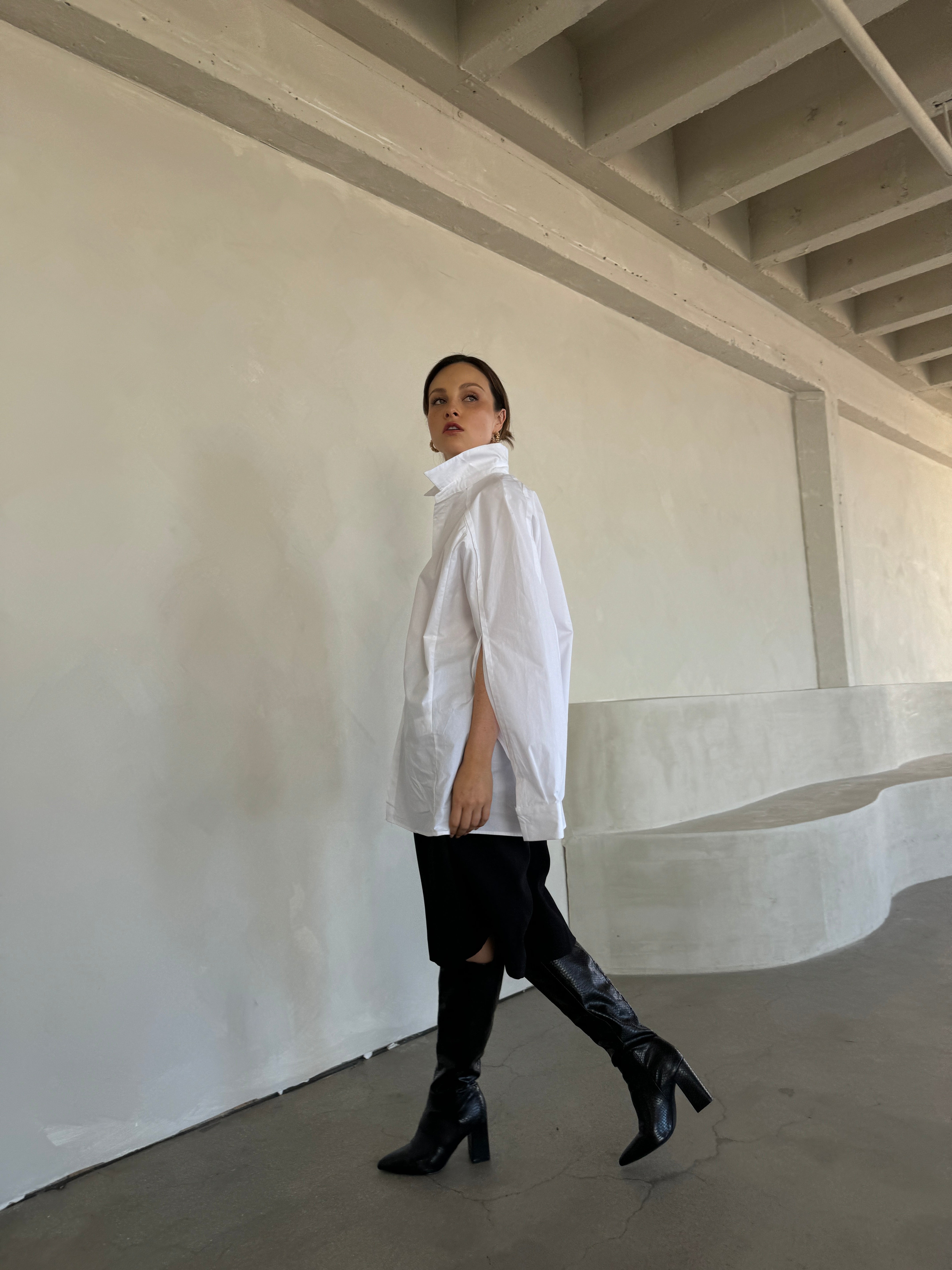 Milan Button Down Cape Shirt