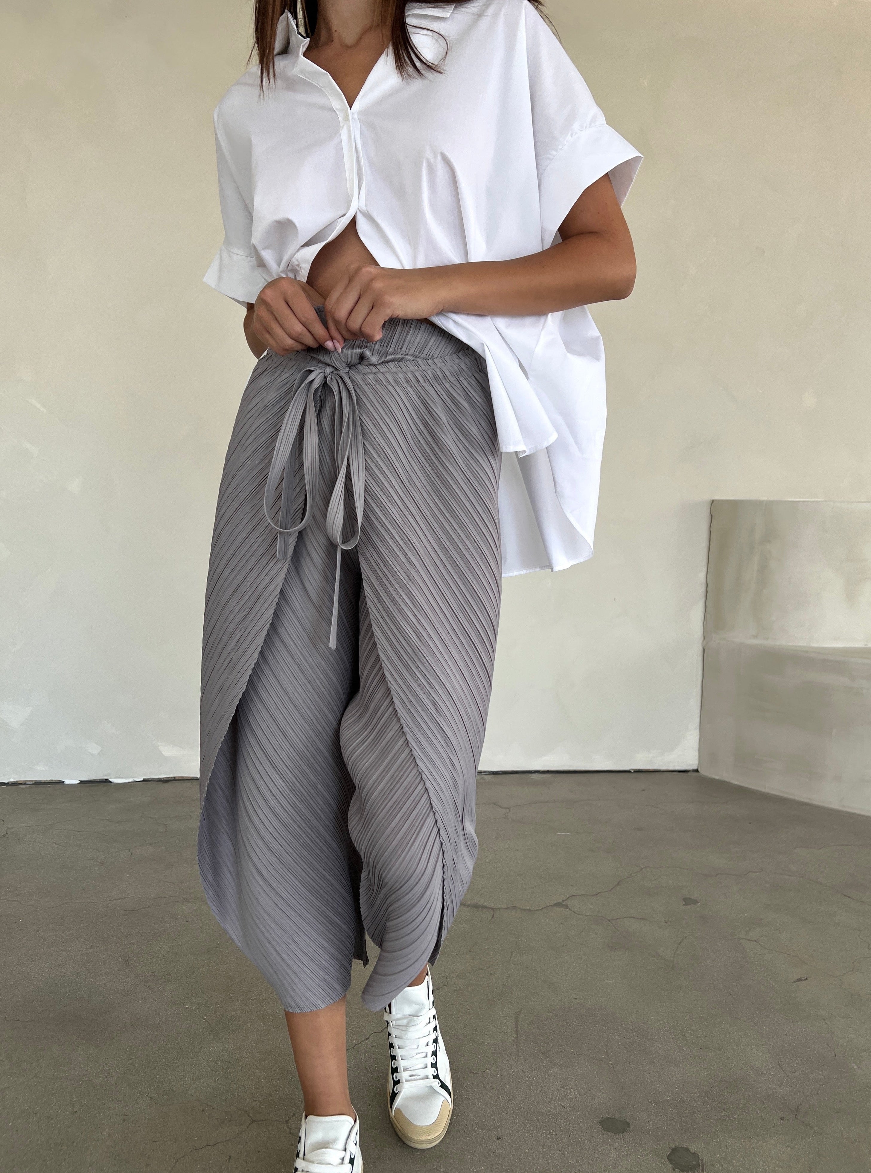 Textured Wrap Around Pant