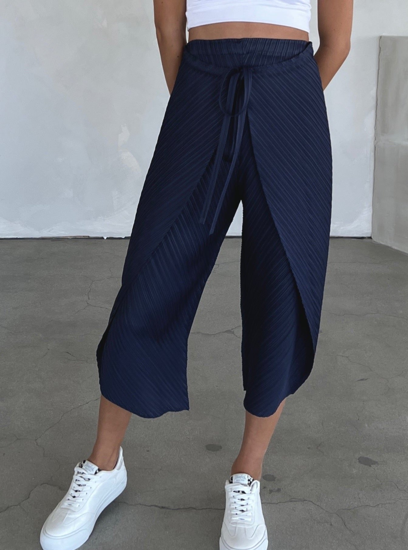 Textured Wrap Around Pant
