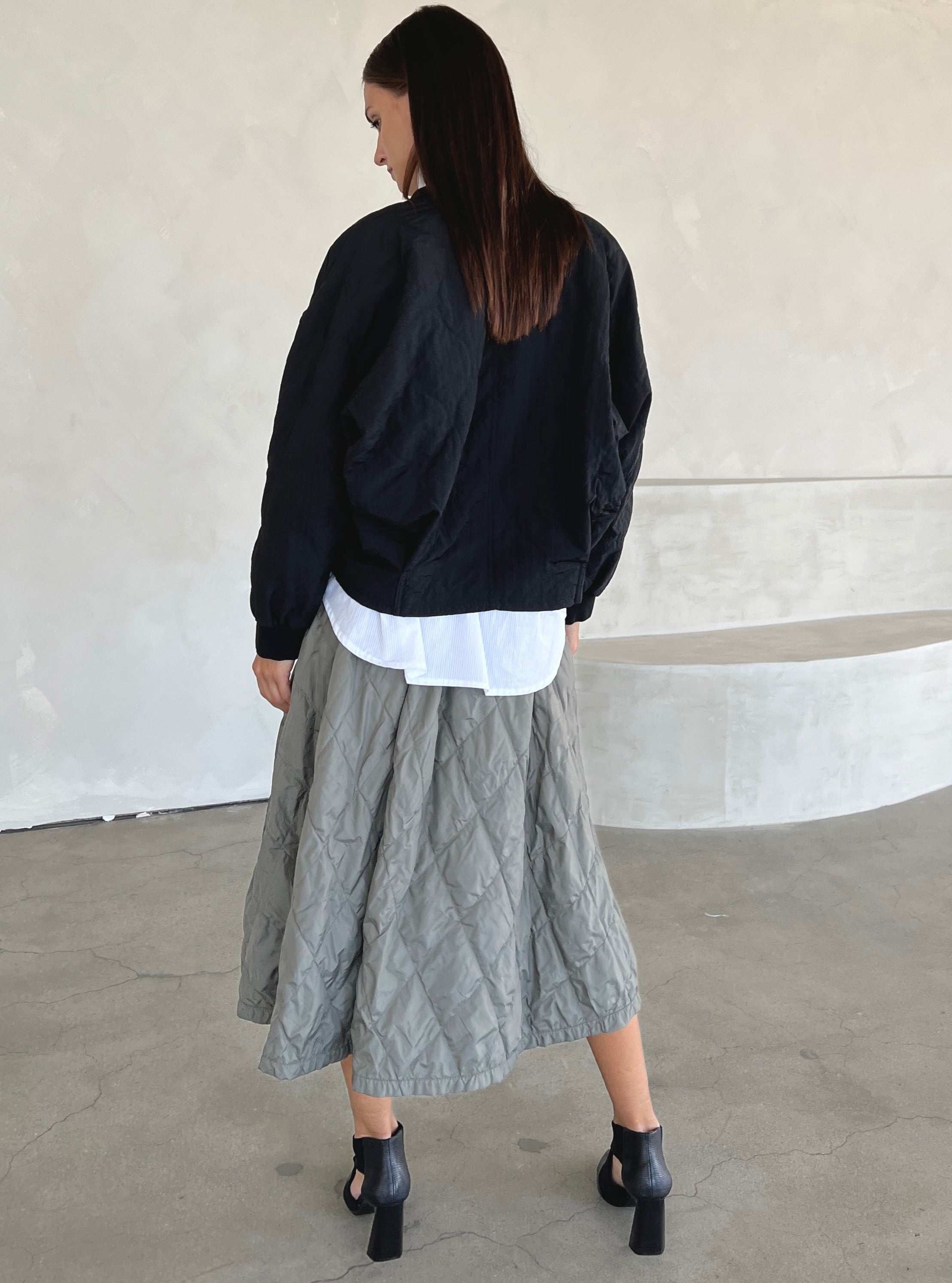 Quilted Bomber Jacket