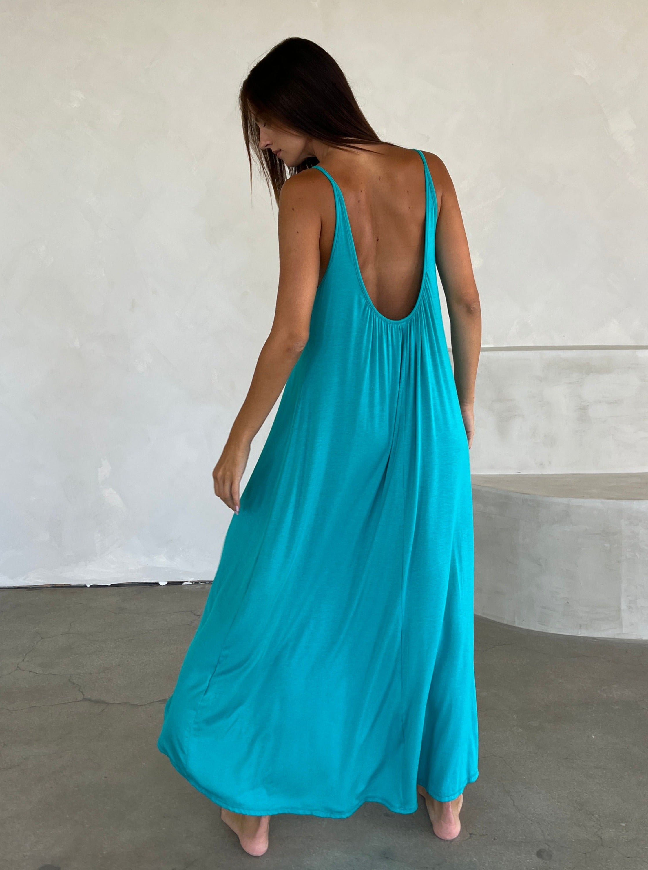 Malibu blue 2025 maxi dress