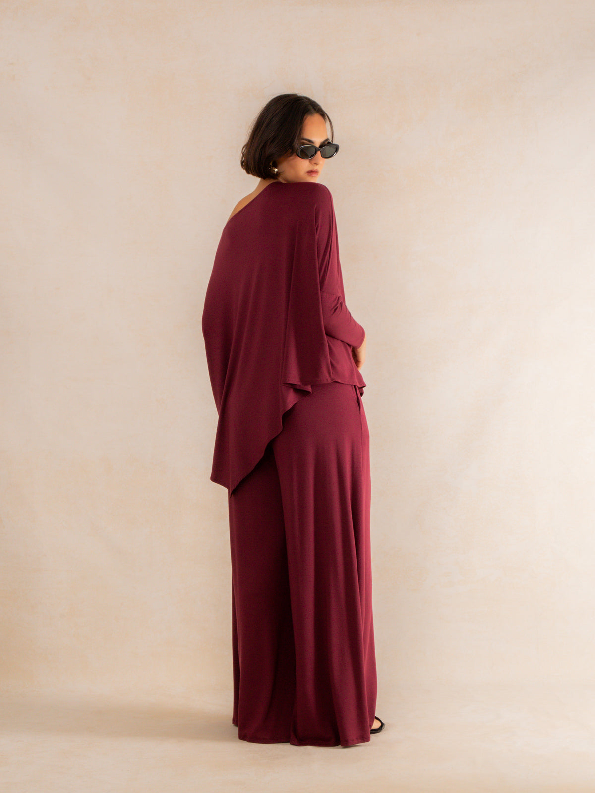 Long-Sleeve Asymmetrical Top