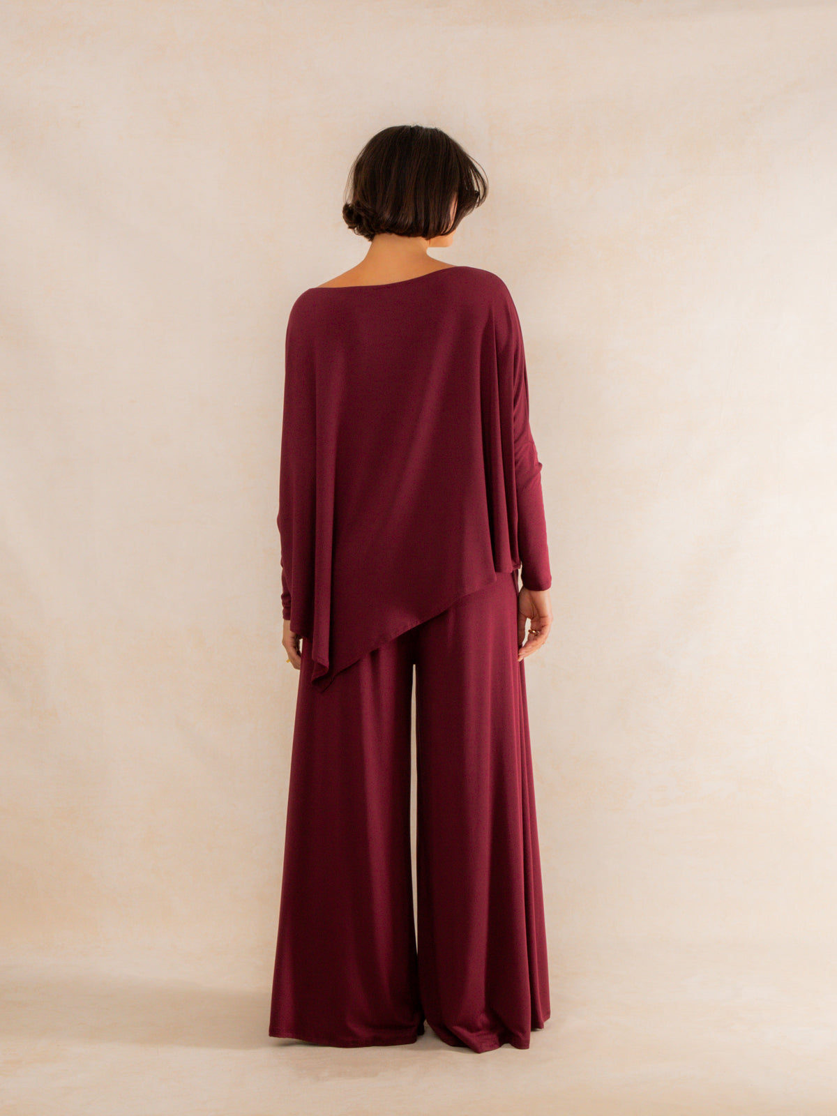 Long-Sleeve Asymmetrical Top
