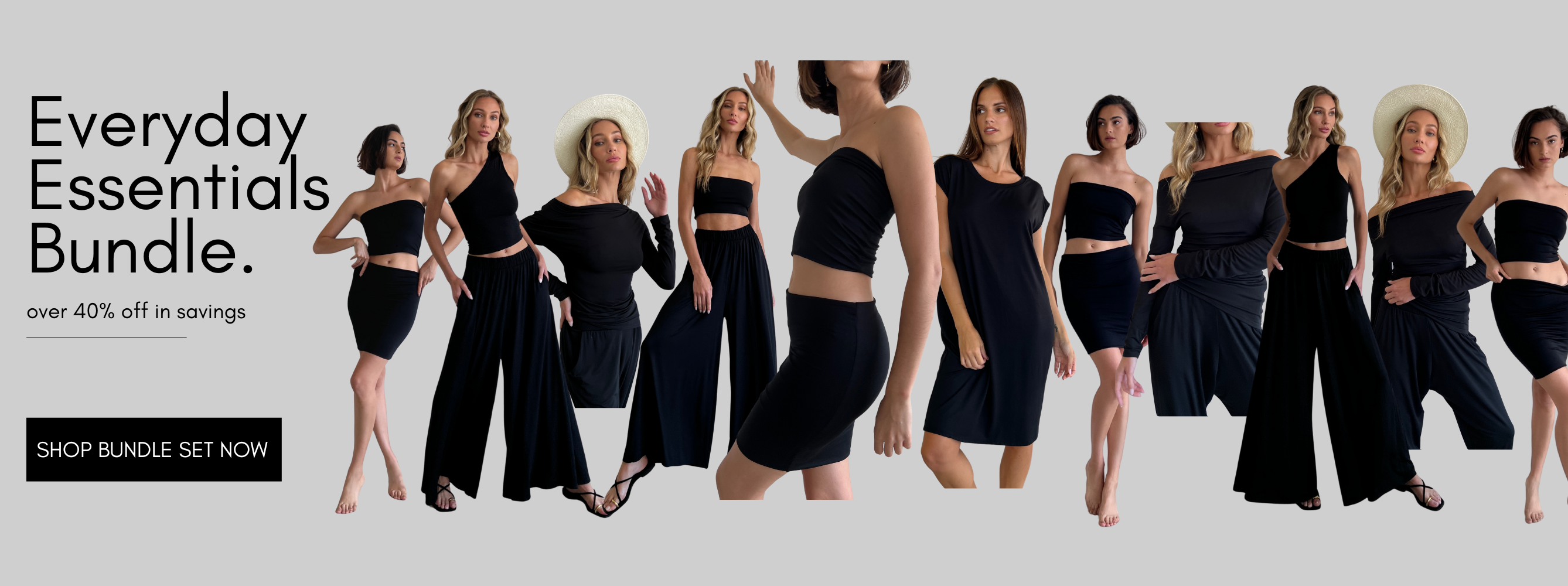 Four timeless staples, one exclusive price. This curated set brings together our most-loved pieces—the Pretty Girl Power Pants, Long Sleeve Fitted Top, CA Convertible Bandeau, and Amy Tee Shirt Dress—crafted in ultra-soft, high-quality fabrics designed to move with you. From sunlit brunches to weekend getaways, these versatile essentials slip effortlessly into any wardrobe and every occasion. A $602 value, now yours for $375—because elevated style should feel as easy as it looks.